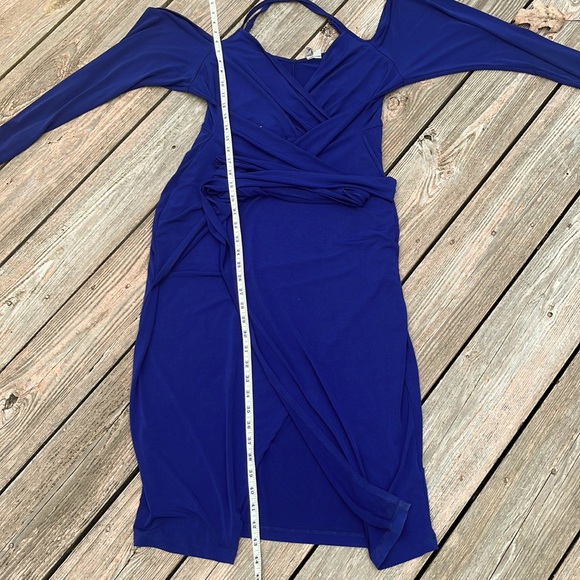 ASOS cold Shoulder wrap dress 14 - Picture 11 of 13